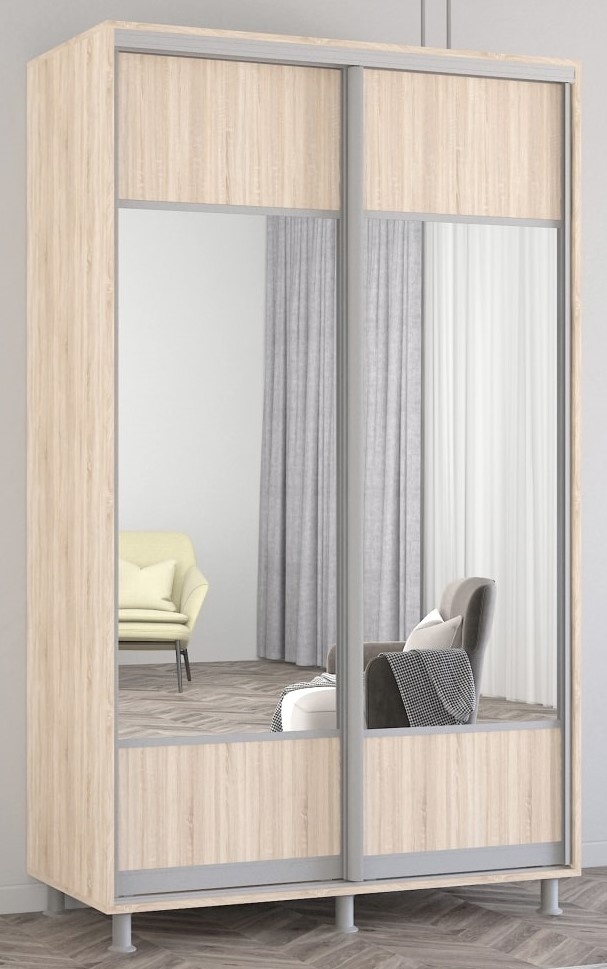 Шкаф-купе Mobildor-Lux Aron 140x240 (3025 Stejar Sonoma) K1