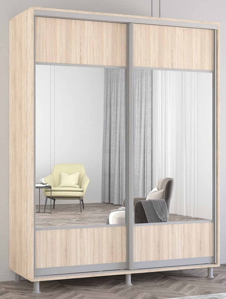 Dulap cu uşi glisante Mobildor-Lux Aron 170x210 (3025 Stejar Sonoma) K1