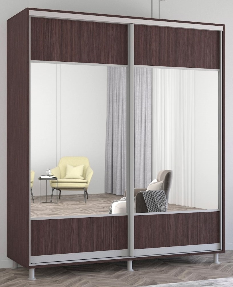 Шкаф-купе Mobildor-Lux Aron 190x220 (2226 Wenghe) K1