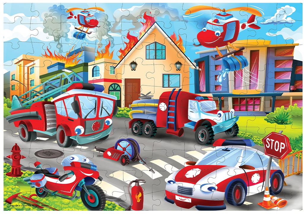 Puzzle D-Toys 100 Firefighters (079619-04)