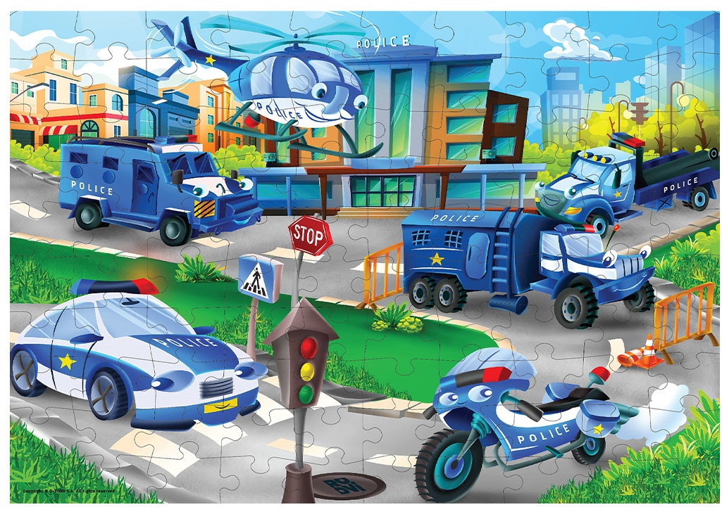Puzzle D-Toys 100 Police Cars (079619-05)