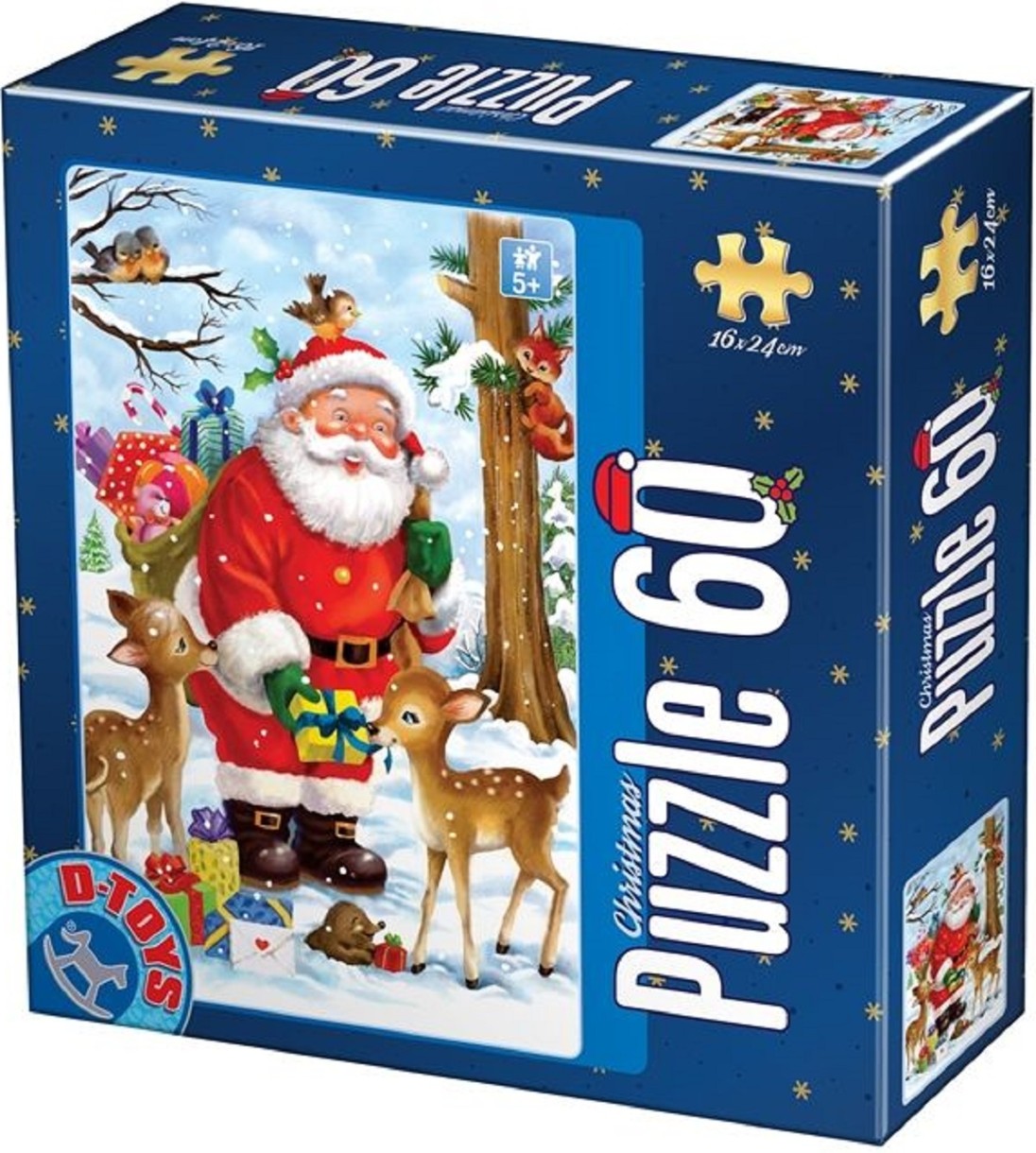 Puzzle D-Toys 60 Santa Claus and animals (075581-02)