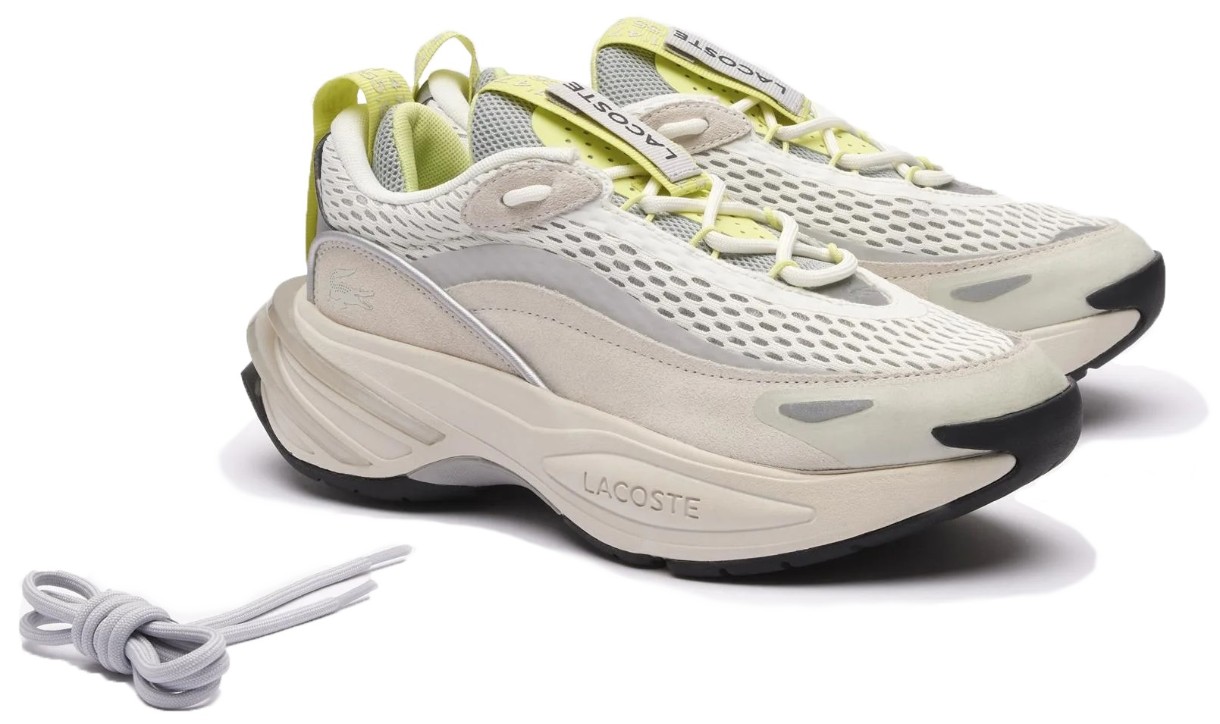 Adidași pentru dame Lacoste Women's Audyssor Textile Color Block Beige 40