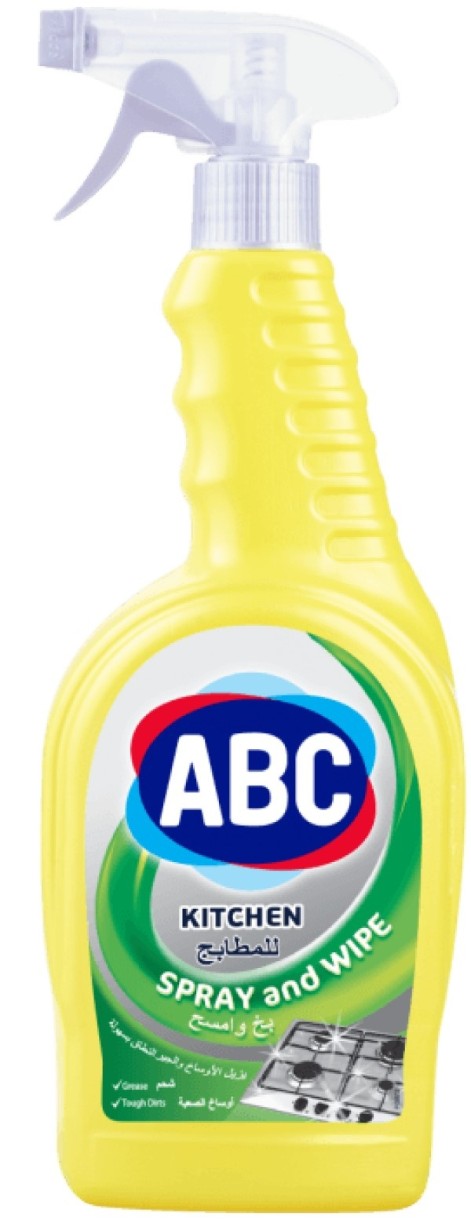 Средство для уборки кухни ABC Kitchen Spray and Wipe 750ml
