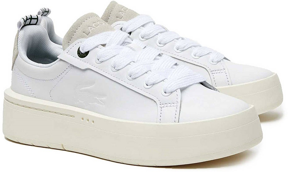 Ghete pentru damă Lacoste Women's Carnaby Platform Leather White 39