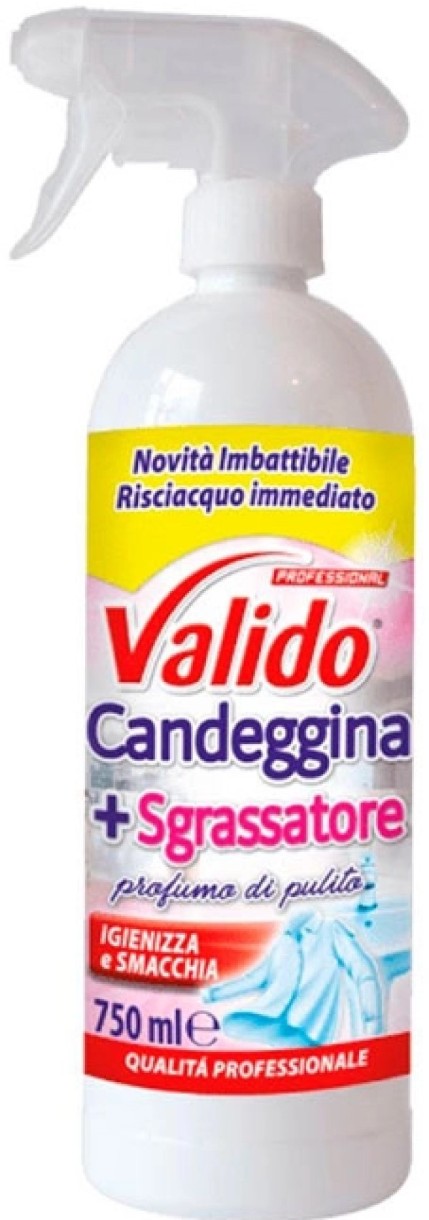 Средство для очистки покрытий Valido Sgrassatore Candeggina 750ml