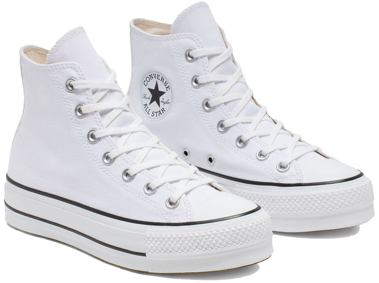 Кеды женские Converse Chuck Taylor All Star Canvas Platform High Top White, s.39.5