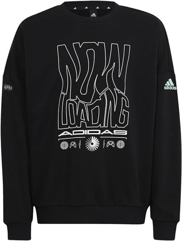 Hanorac pentru copii Adidas U Arkd3 Crew Black/Easy Green, s.152