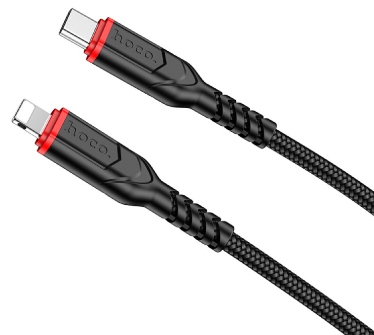 Cablu USB Hoco X59 Victory PD Lightning 1m Black