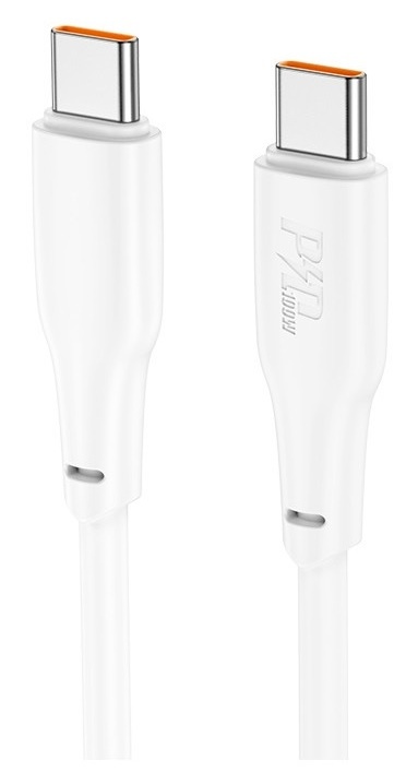 USB Кабель Hoco X93 Force 100W Type-C to Type-C 1m White