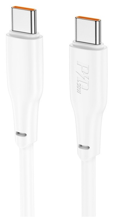 USB Кабель Hoco X93 Force 60W Type-C to Type-C 2m White