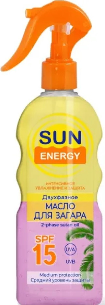 Солнцезащитное масло Sun Energy Oil SPF15 200ml