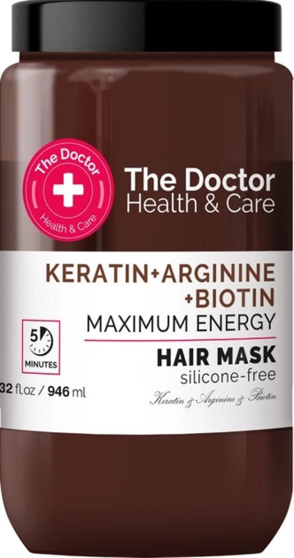 Mască pentru păr The Doctor Health & Care Keratin+Arginine+Biotin 946ml
