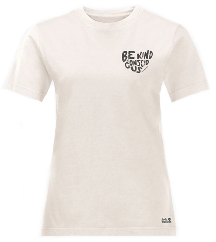 Tricou de dame Jack Wolfskin Nature T W Winter Pearl M
