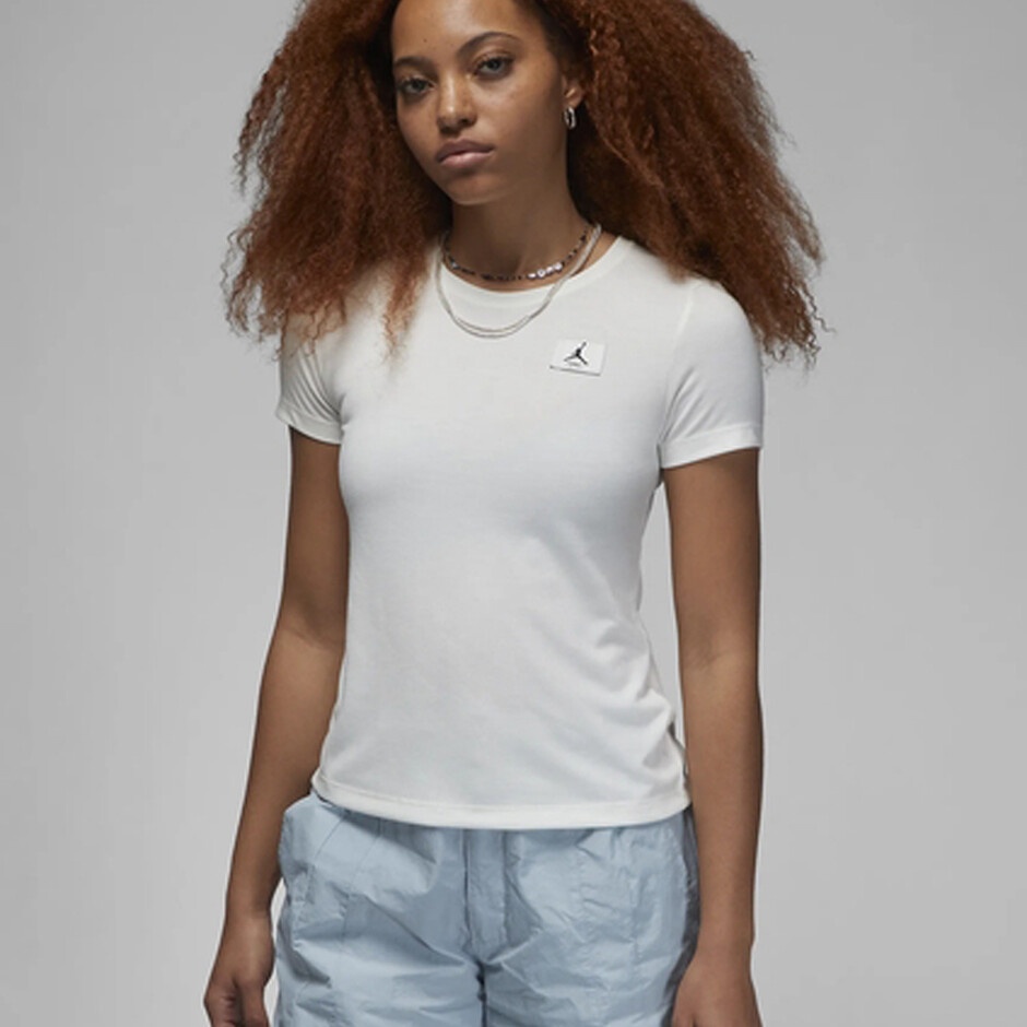 Женская футболка Nike Jordan Slim Ss Tee Sail, s.XS