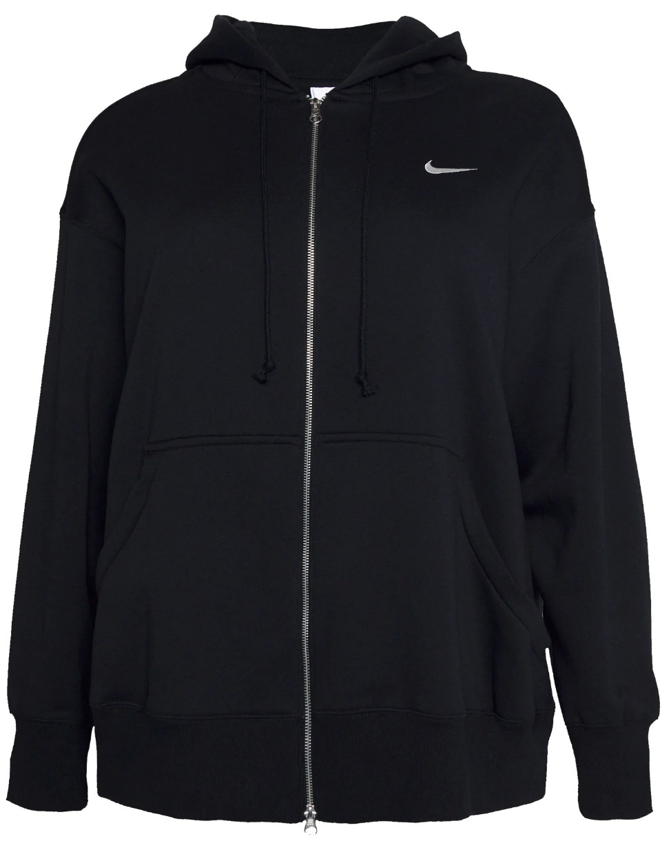 Hanorac damă Nike W Nsw Style Flc Fz Hoodie Os Black/Sail, s.S