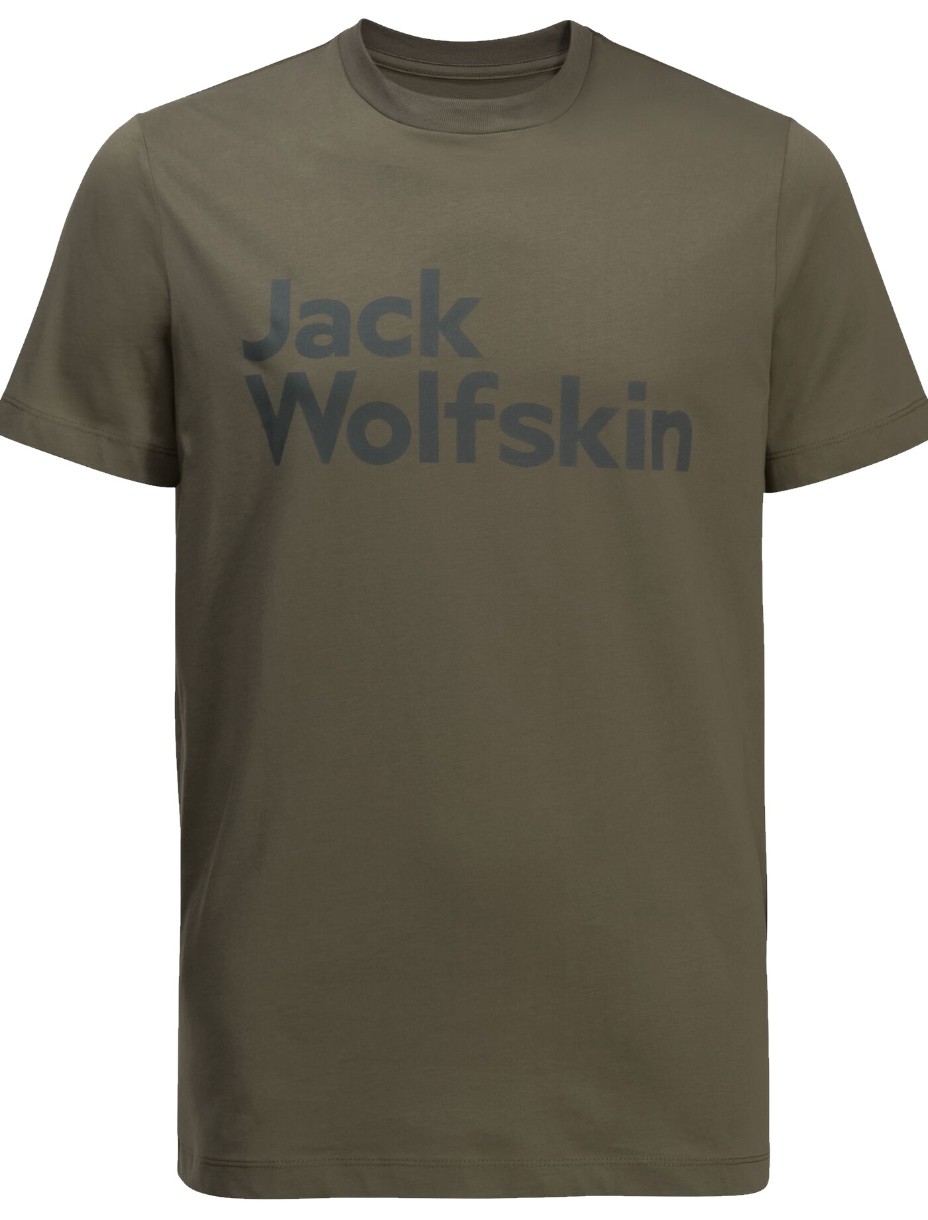 Мужская футболка Jack Wolfskin Essential Logo T M Island Moss L