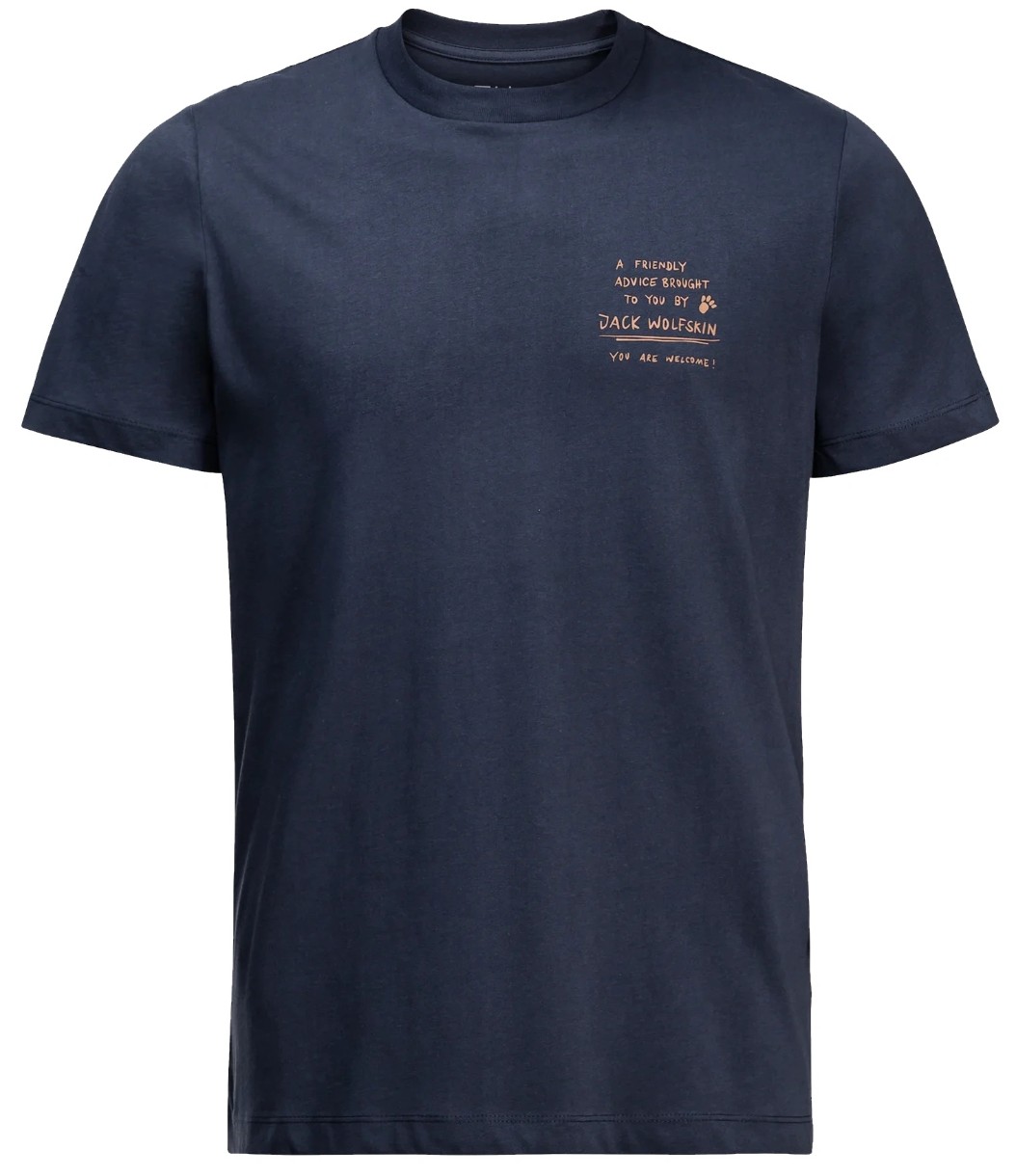 Tricou bărbătesc Jack Wolfskin Journey T M Navy, s.M