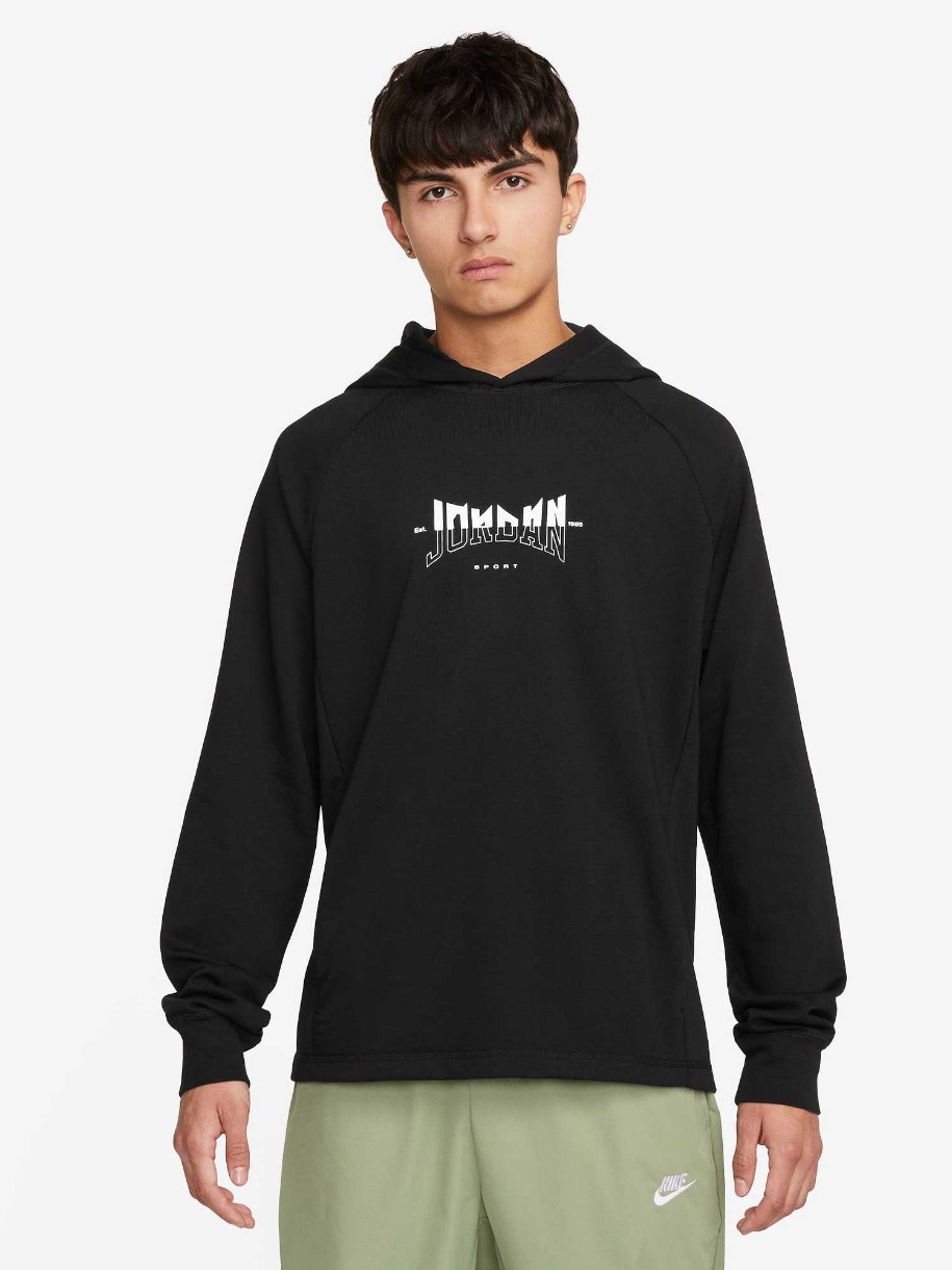 Hanorac pentru bărbați Nike M Jordan Df Sprt Gfx Fleece Po Black, s.M