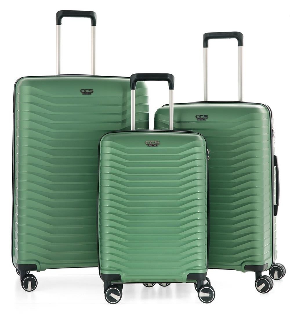 Set de valize CCS 5235 Set Metalic Green