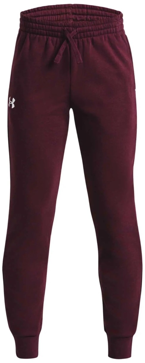 Pantaloni spotivi pentru bărbați Under Armour Rival Fleece Joggers Dark Maroon/White, s.L