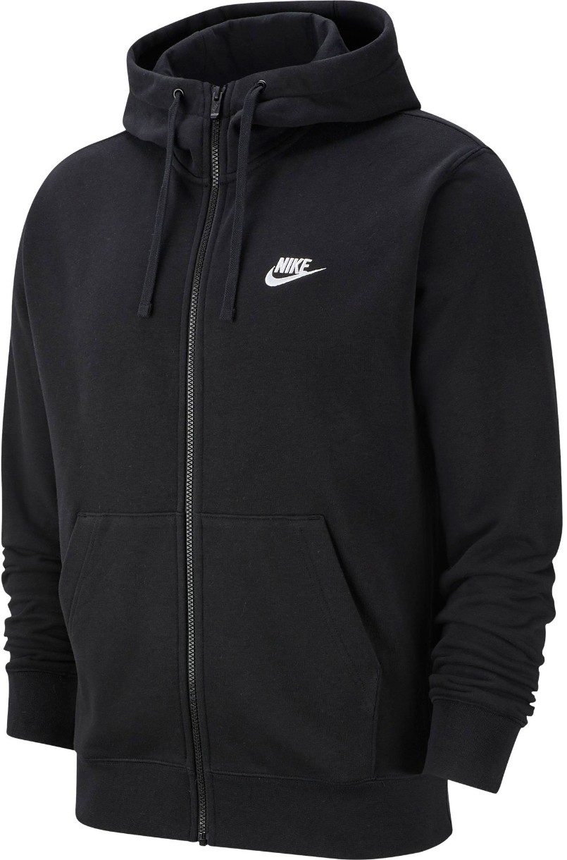 Hanorac pentru bărbați Nike M Nsw Club Hoodie Fz Ft Black, s.XXL