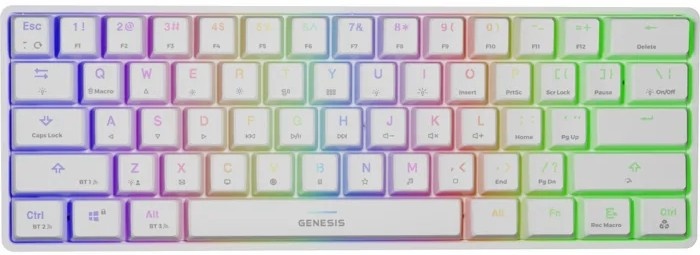Tastatură Genesis Thor 660 US White Gateron (NKG-1845)