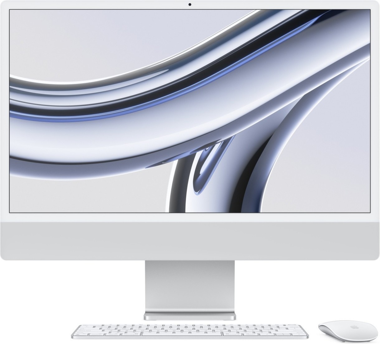 Sistem Desktop Apple iMac 24 MQR93RU/A Silver