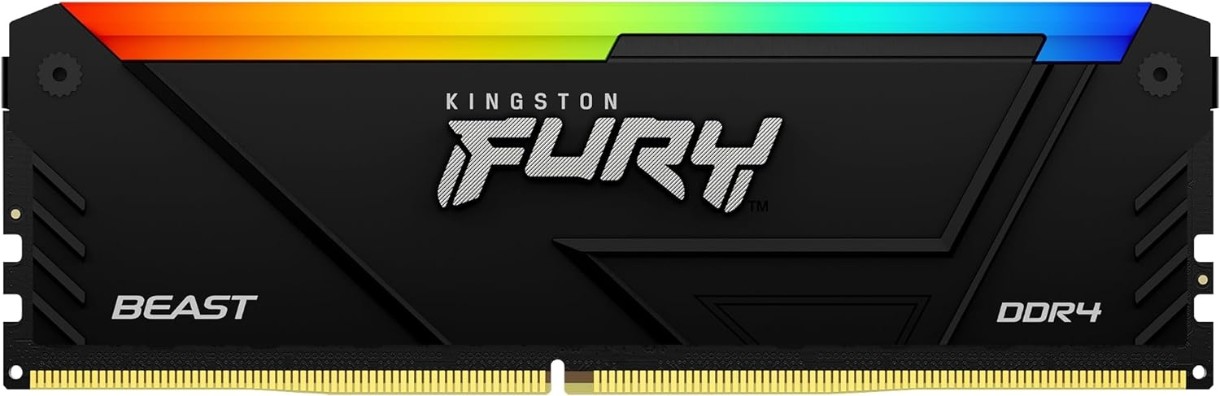 Оперативная память Kingston Fury Beast 8Gb DDR4-3200MHz RGB (KF432C16BB2A/8)
