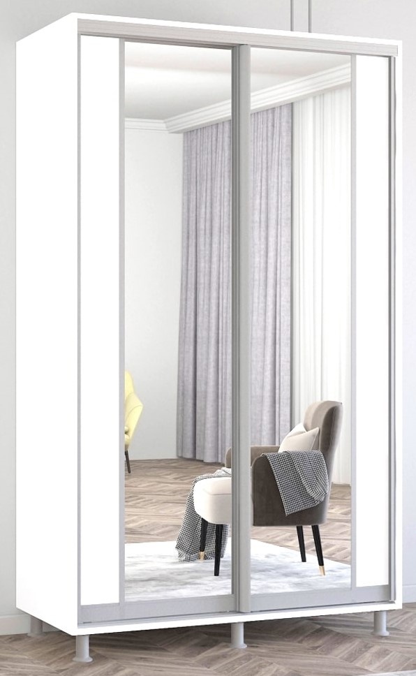 Dulap cu uşi glisante Mobildor-Lux Aron 140x210 (8681 Alb Briliant) K2