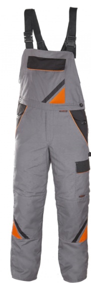 Полукомбинезон рабочий Art.MaSter Professional Steel/Black/Orange 56