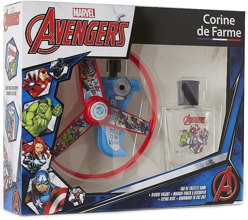 Parfum pentru copii cu jucarie Corine de Farme Marvel Avengers EDT 50ml + Toy