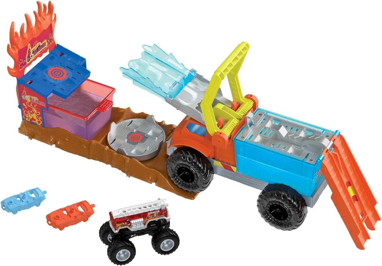 Set jucării transport Hot Wheels  Monster Trucks Color Shifters (HPN73)