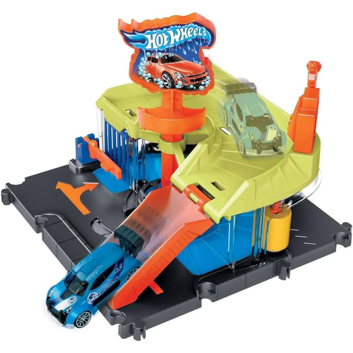 Set jucării transport Hot Wheels  Экспресс-автомойка (HDR27)