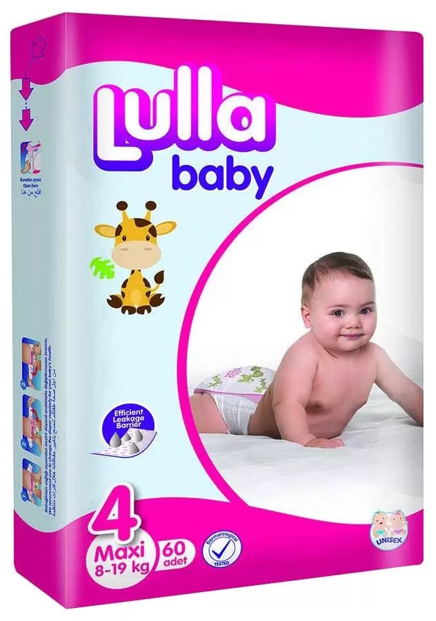 Scutece Lulla Baby Maxi 4/60pcs