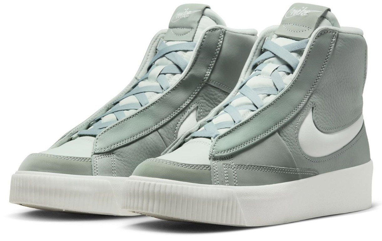 Ghete pentru dame Nike W Blazer Mid Victory Mica Green/Light Silver/Summit White, s.40.5
