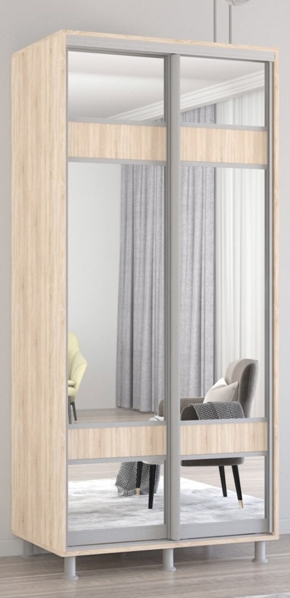 Шкаф-купе Mobildor-Lux Aron 100x210 (3025 Stejar Sonoma) K3