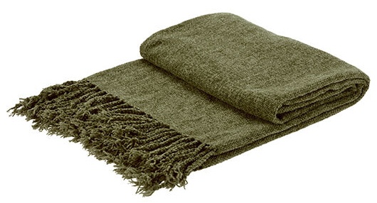 Pătura H&S 127x152cm Khaki (49558)