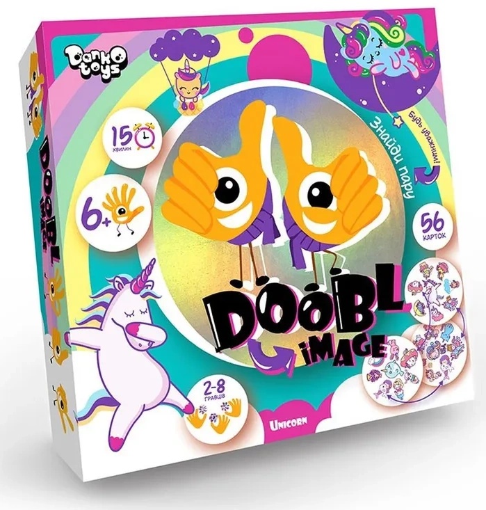 Настольная игра Danko Toys Доббль Картинки Unicorn (DBI-01-04)