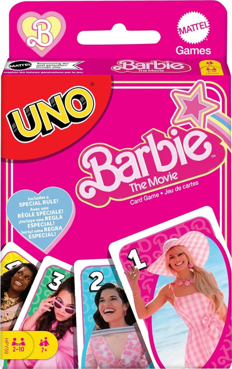 Joc educativ de masa Mattel UNO Barbie (HPY59)