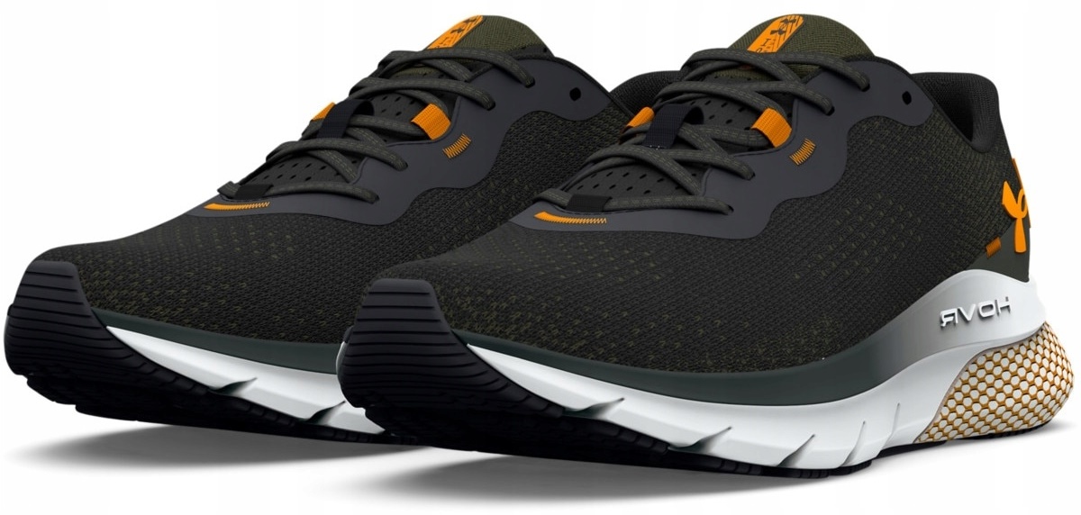 Кроссовки мужские Under Armour Hovr Turbulence 2 Black/Formula Orange/Navy Green, s.47