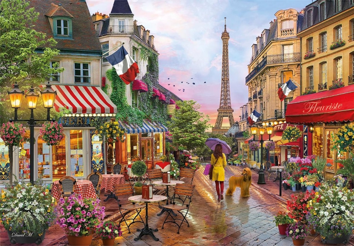 Puzzle Clementoni 1000 Flowers in Paris (39705)