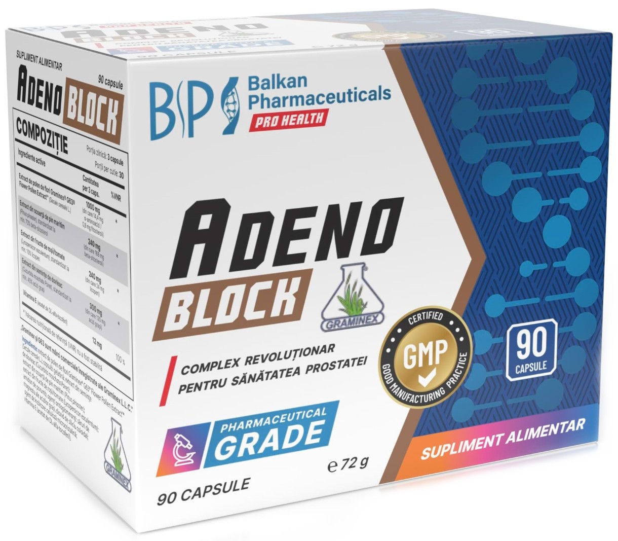 Витамины Balkan Pharmaceuticals Adeno Block 90cap