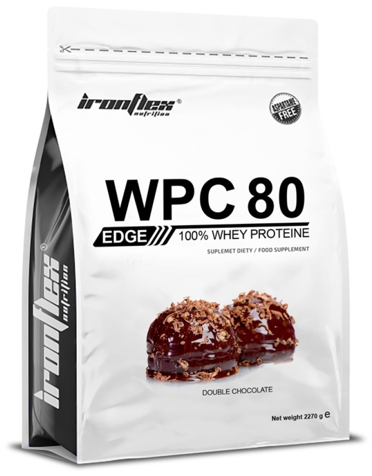 Протеин IronFlex WPC80 EDGE Double Chocolate 2270g