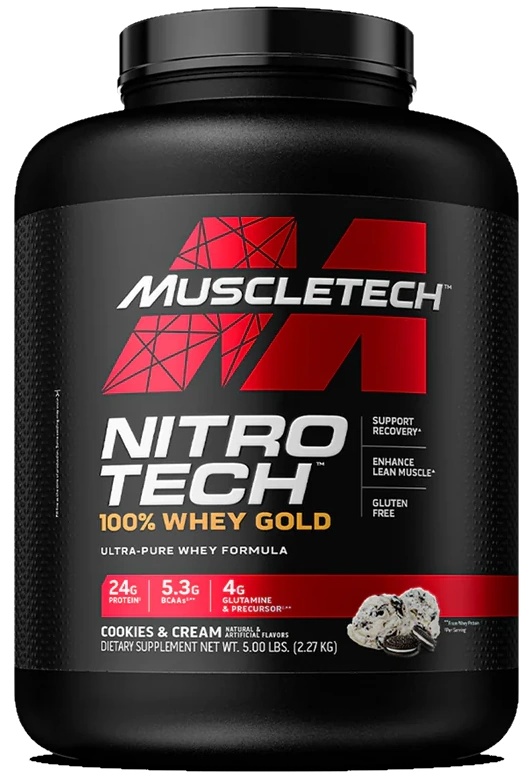 Протеин Muscletech Nitrotech 100% Whey Gold Cookies & Cream 2.27kg