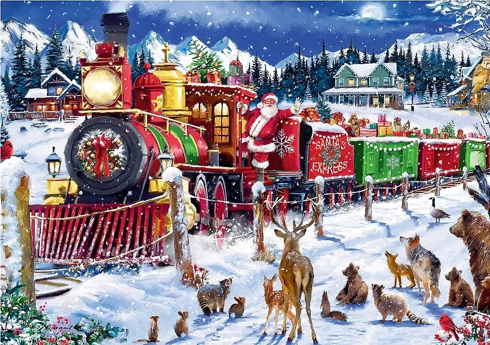 Пазл Trefl 1000 Christmas Time Santas Express (10755)