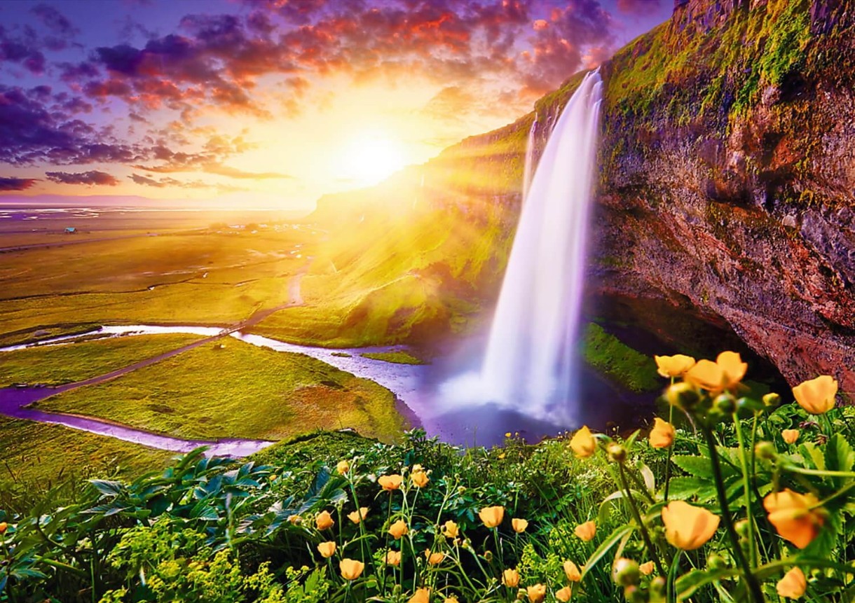 Пазл Trefl 1000 Seljalandsfoss Waterfall, Iceland (10756)