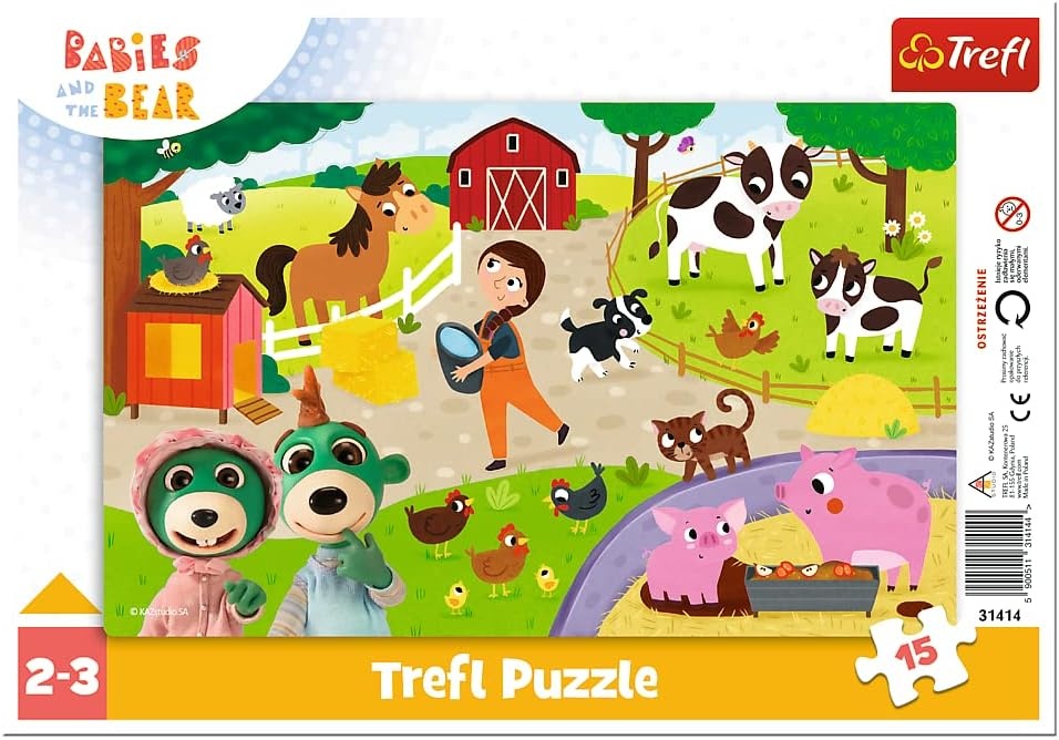 Puzzle Trefl 15 Babies and the Bear  (31414)