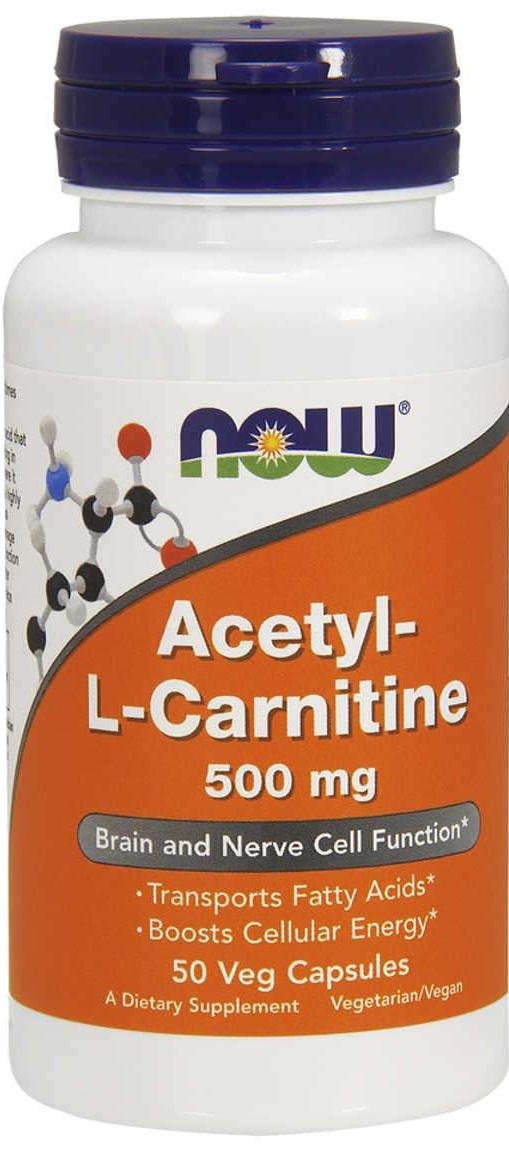 Vitamine NOW Acetyl-L-Carnitine 500mg 100cap