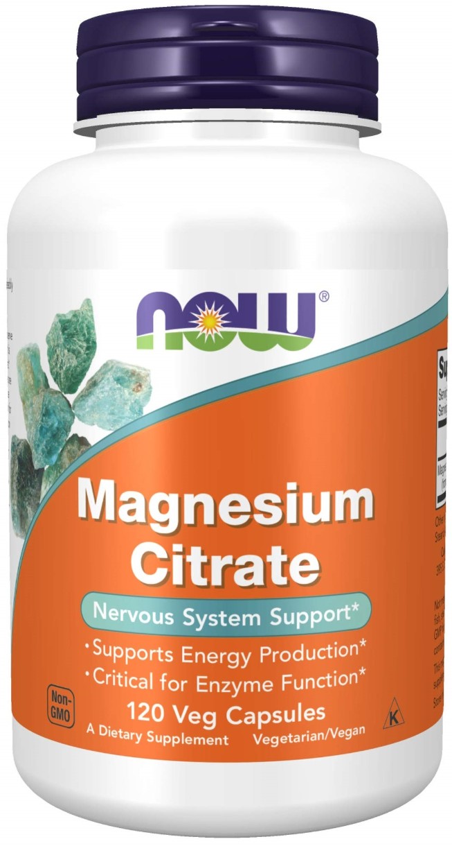 Витамины NOW Magnesium Citrate 400mg 120cap